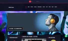 Site Web R�dio Responsivo Administr�vel - Script Php