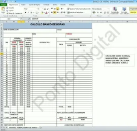 Planilha De C�lculo Banco De Horas Para Empresas