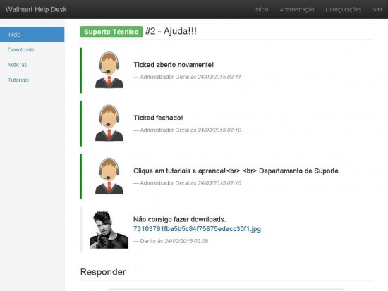 Chat help desk php