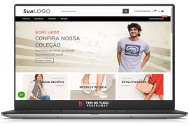 Loja Virtual Para Produtos de Vestuário Pronta para Vender