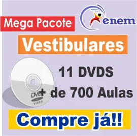Pacote Enem E Vestibular 2013 - 11dvds - Mais De 700 Aulas