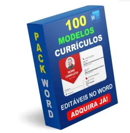 Curr�culo Edit�vel no Word - 100 Modelos Profissionais