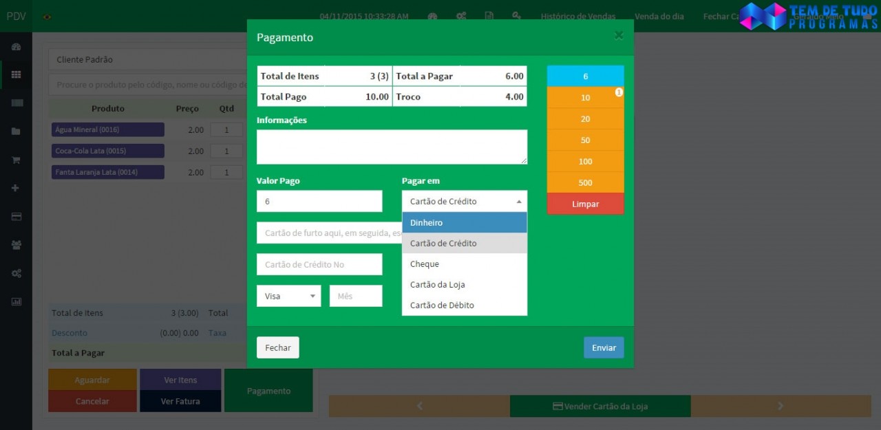 Sistema Pdv Pedido De Venda em PHP com Banco Mysql