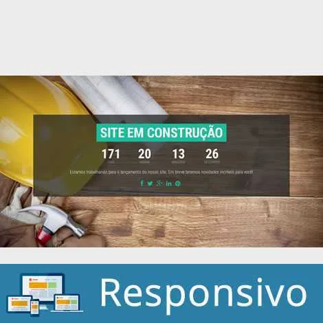 Site em Construção Template em HTML 004
