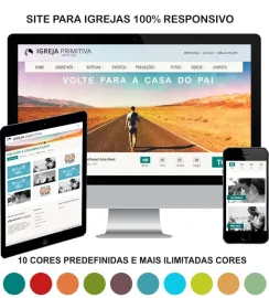 Mega Site Para Igreja 100% Administr�vel E Responsivo