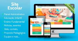 Script Php, Website Responsivo Escola Educa��o Com Painel