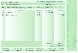 Recibo De Pagamento & Sal�rio