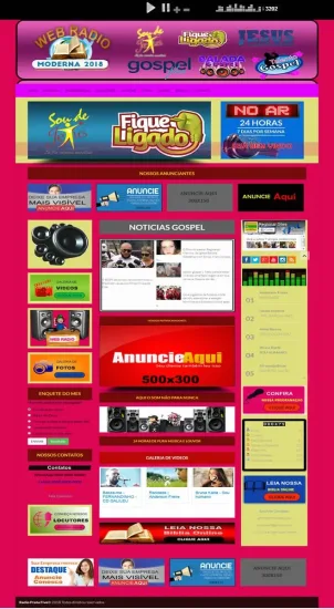 Web Radio Script Com 5 Cores Modelo Platina 2018