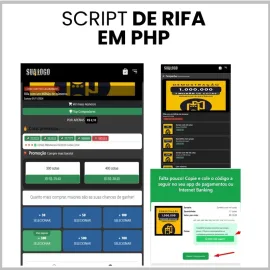Script Rifa Premium em Php Laravel - 1 Milh�o de N�meros e Afiliados