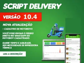 Script - Delivery Pizzaria Lanchonete Via Whatsapp Vers�o 10.4